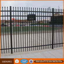 Black Powder Coated Wrought Iron Fencing for Garden